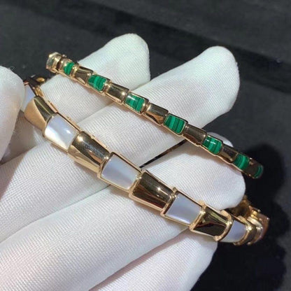 [Lunabriance]SERPENTI BRACELET PINK GOLD MOP