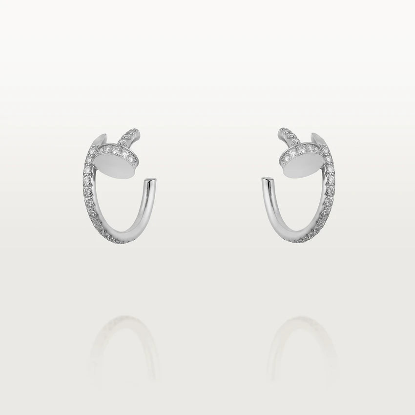 [Lunabriance]JUSTE EARRINGS 12.75MM SILVER DIAMOND