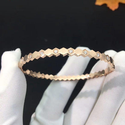 [Lunabriance]BEE LOVE PINK GOLD DIAMOND BRACELET