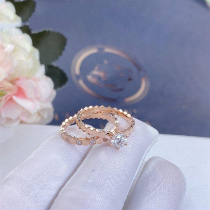 [Lunabriance]BEE LOVE RING PINK GOLD DIAMOND
