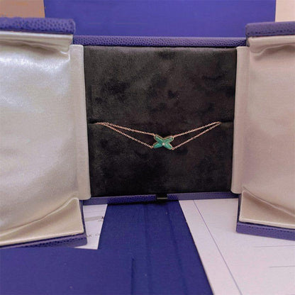 [Lunabriance]JEUX BRACELET MALACHITE PINK GOLD 1 DIAMOND