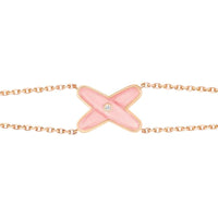 [Luna Brilliance]JEUX BRACELET PINK MOP PINK GOLD 1 DIAMOND