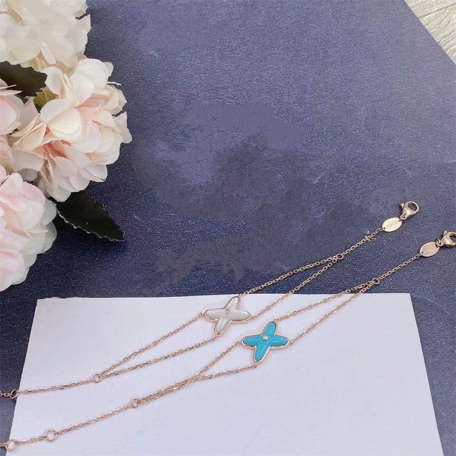 [Lunabriance]JEUX BRACELET TURQUOISE PINK GOLD 1 DIAMOND