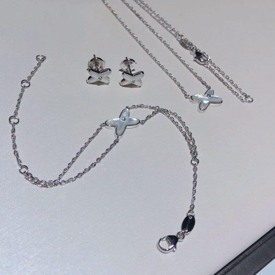 [Lunabriance]JEUX BRACELET WHITE MOP SILVER 1 DIAMOND