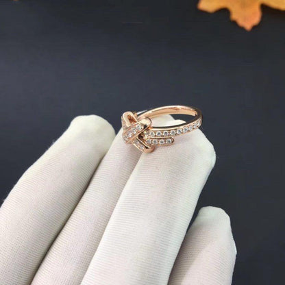 [Lunabriance]JEUX DE RING PINK GOLD DIAMOND