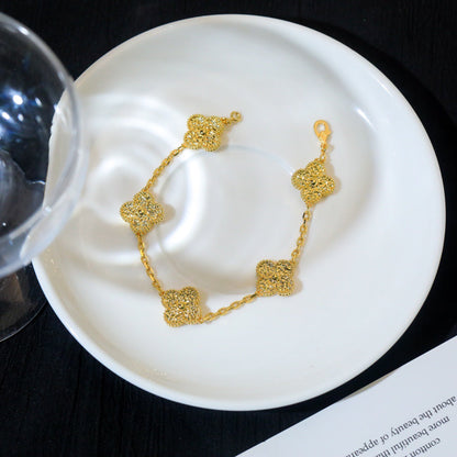 [Lunabriance]CLOVER 5 MOTIFS BRONZING BRACELET