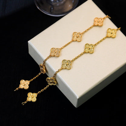 [Lunabriance]CLOVER 5 MOTIFS BRONZING BRACELET