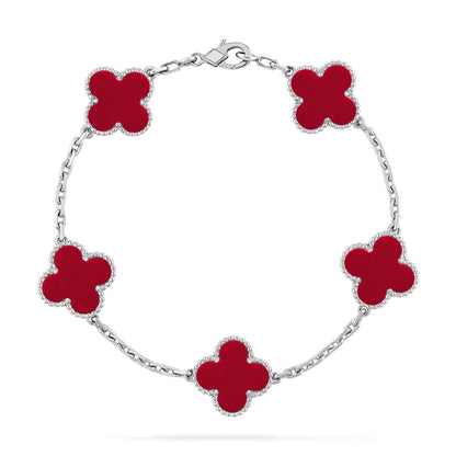 [Luna Brilliance]CLOVER SILVER BRACELET COLLECTION,5 MOTIFS
