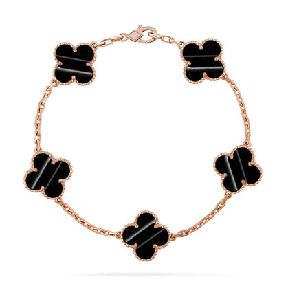 [Luna Brilliance]CLOVER ROSE GOLD BRACELET COLLECTION,5 MOTIFS