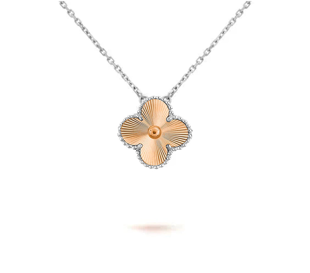 [Luna Brilliance]CLOVER 15MM NECKLACE SILVER COLLECTION