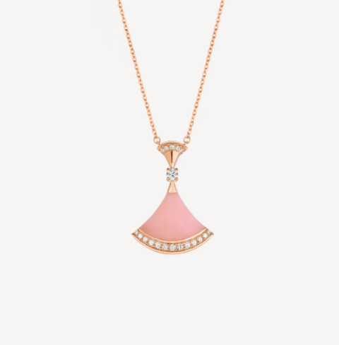 [Lunabriance]DREAM NECKLACE PINK OPAL