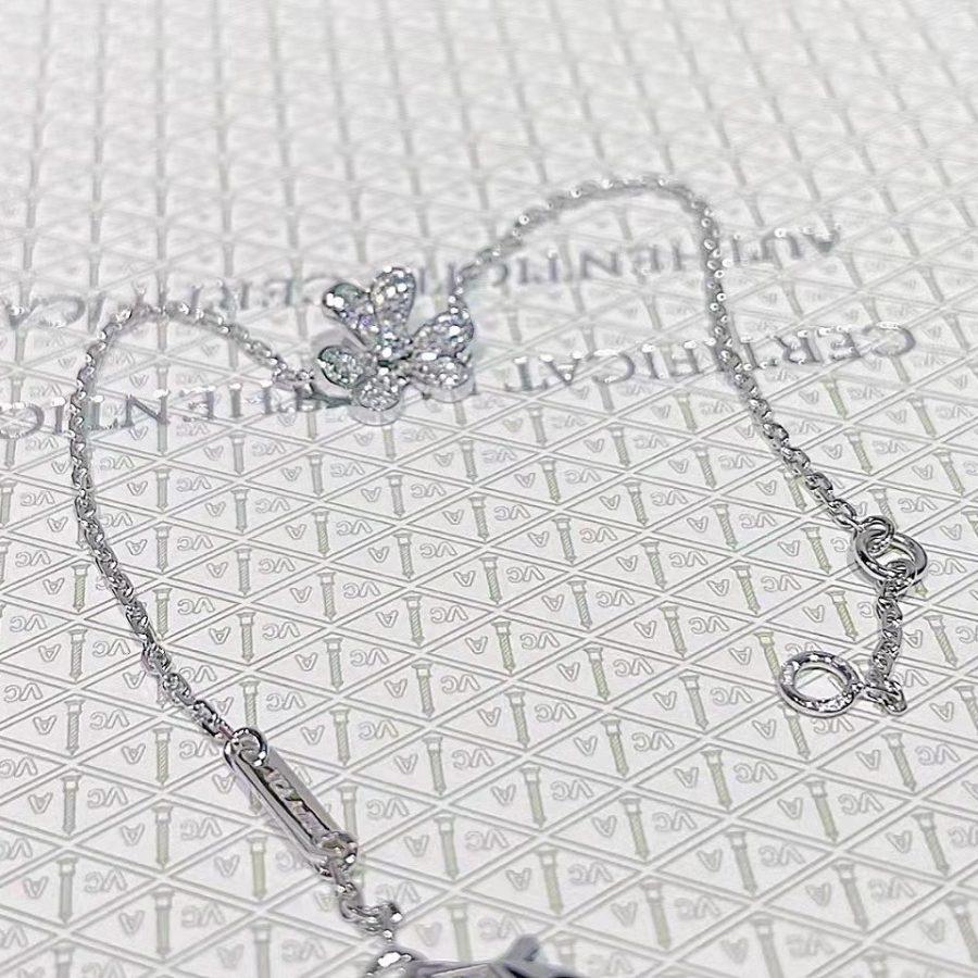 [Lunabriance]FRIVOLE SILVER FLOWER DIAMOND BRACELET