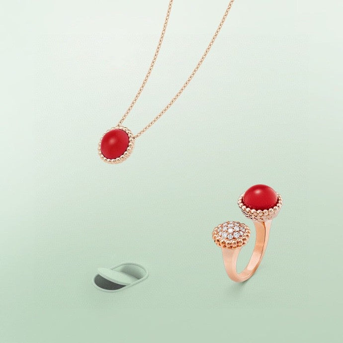 [Luna Brilliance]PERLEE COULEURS DIAMOND ROSE GOLD BETWEEN THE FINGER RING