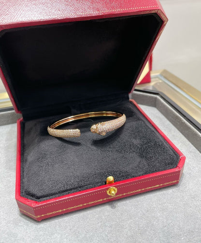 [Lunabriance]PANTHERE FULL DIAMOND OPEN BRACELET