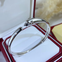 [Luna Brilliance]PANTHERE SILVER OPEN BRACELET
