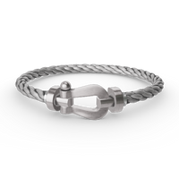 [Luna Brilliance]FORCE LARGE HORSESHOE NO DIAMOND BRACELET SILVER