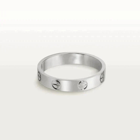 [Lunabriance]LOVE RING 4MM 1 DIAMOND SILVER